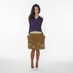 【CRANK】LUCKY BUNNY SKIRT [ purple / blue / camel ]