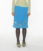 【CRANK】LUCKY BUNNY SKIRT [ purple / blue / camel ]