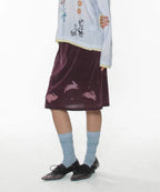 【CRANK】TATTOO LAYERED TOP [ ivory / blue / pink ]