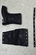 【KHIHO】NODE STUD BOOTS [ Black / Grey ]