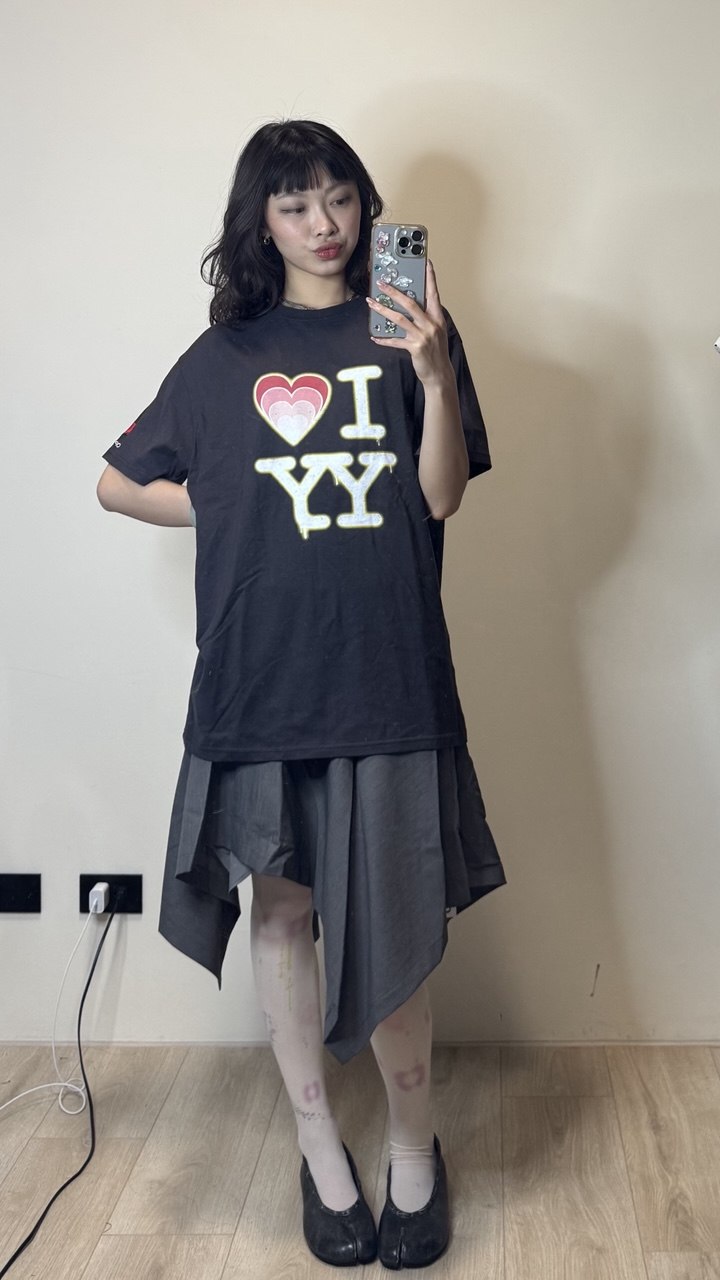 【OPEN YY】I❤️YY T-SHIRT [灰色現貨]