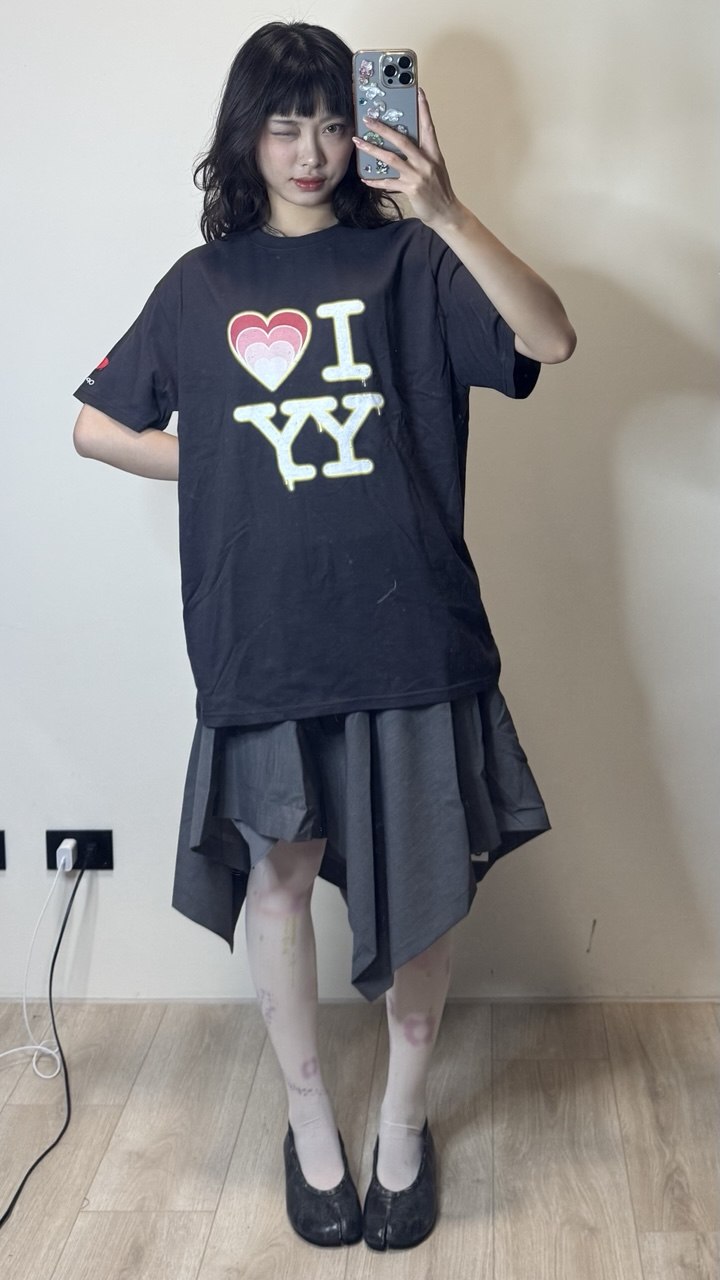 【OPEN YY】I❤️YY T-SHIRT [灰色現貨]