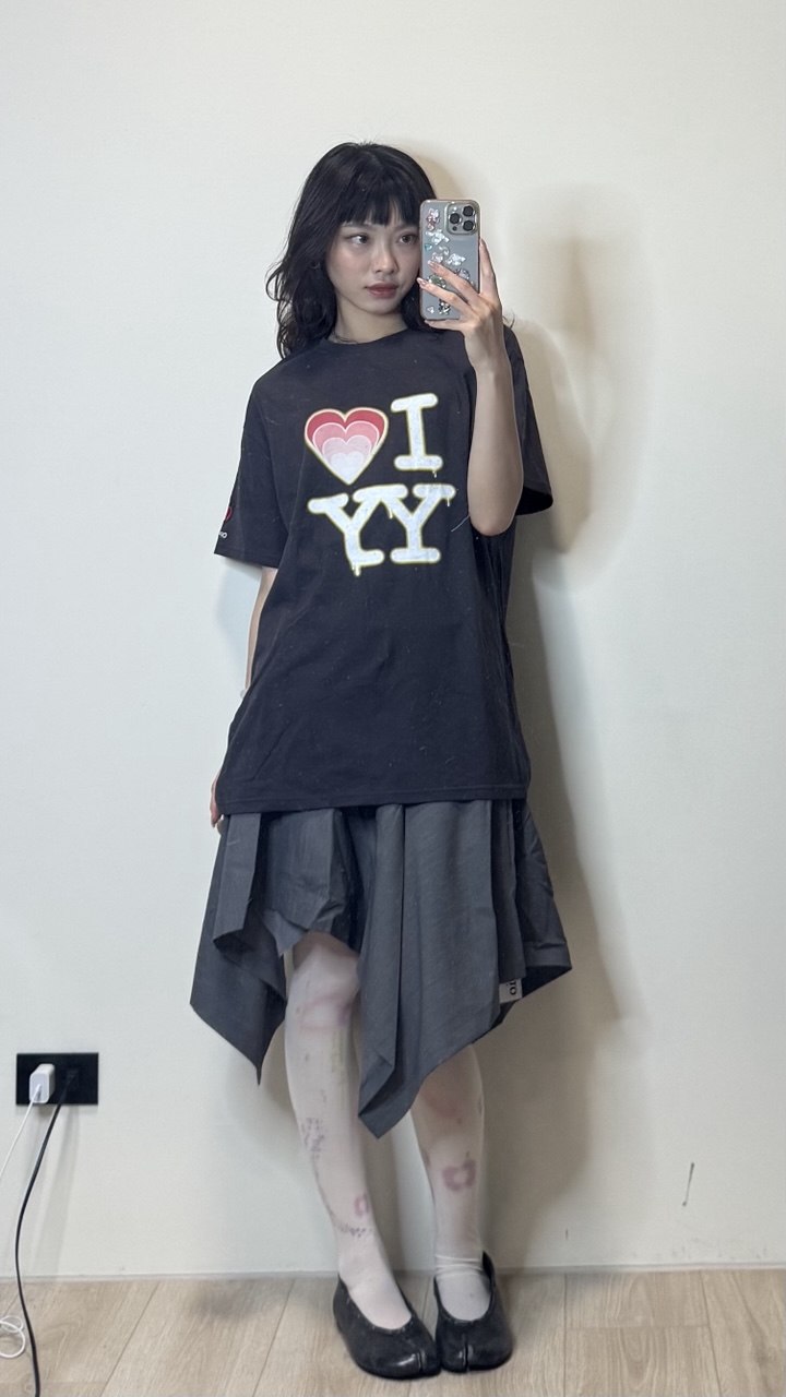 【OPEN YY】I❤️YY T-SHIRT [灰色現貨]