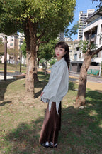 光澤緞面長裙