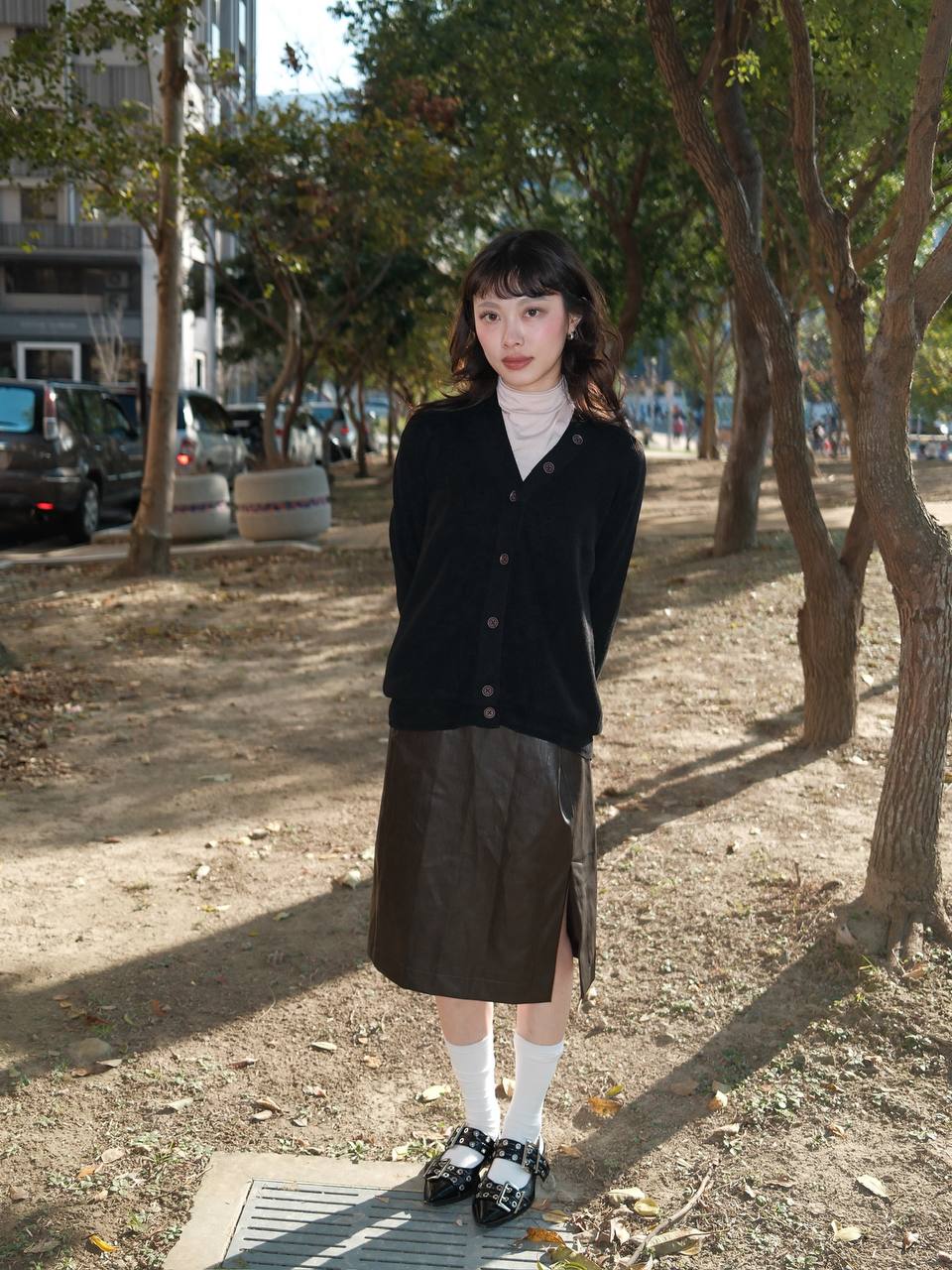 質感厚針織三件式上衣