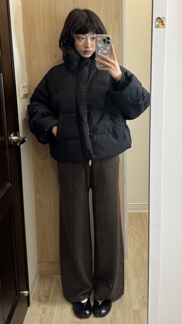 立領短版羽絨外套