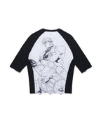 【niceghostclub】jojo's stardust crusaders 3/4 sleeve tee [ black ]