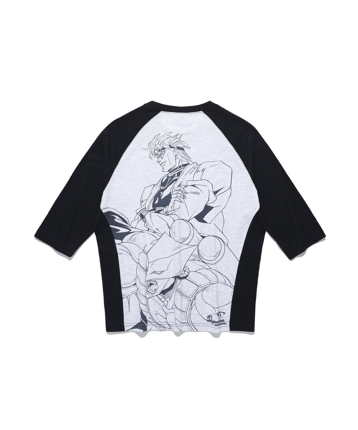 【niceghostclub】jojo's stardust crusaders 3/4 sleeve tee [ black ]