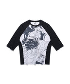 【niceghostclub】jojo's stardust crusaders 3/4 sleeve tee [ black ]