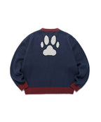 【niceghostclub】jojo's stardust crusaders iggy knit [ navy ]