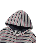 【niceghostclub】stripe 3star hoodie zip up [ pink / green ]