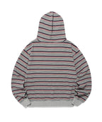 【niceghostclub】stripe 3star hoodie zip up [ pink / green ]