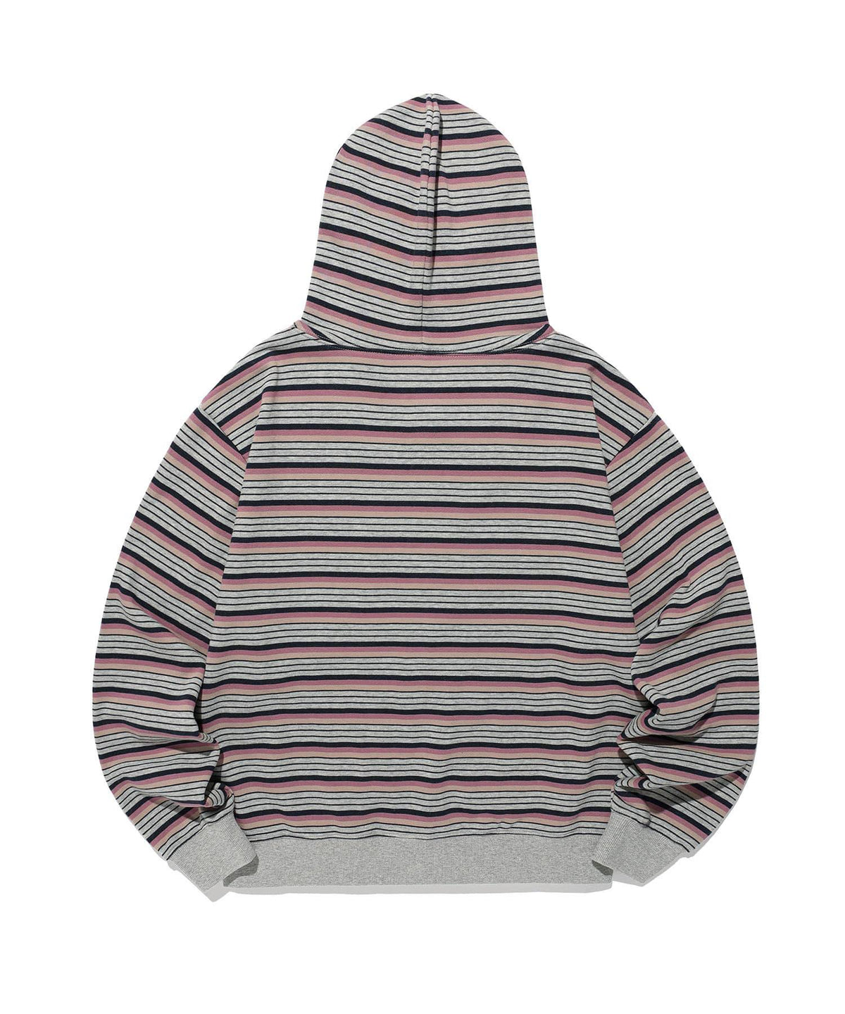 【niceghostclub】stripe 3star hoodie zip up [ pink / green ]