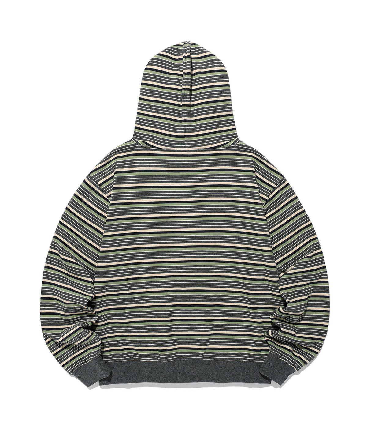 【niceghostclub】stripe 3star hoodie zip up [ pink / green ]