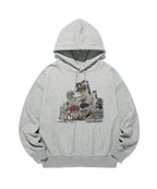 【niceghostclub】jojo's stardust crusaders hoodie [ gray ]