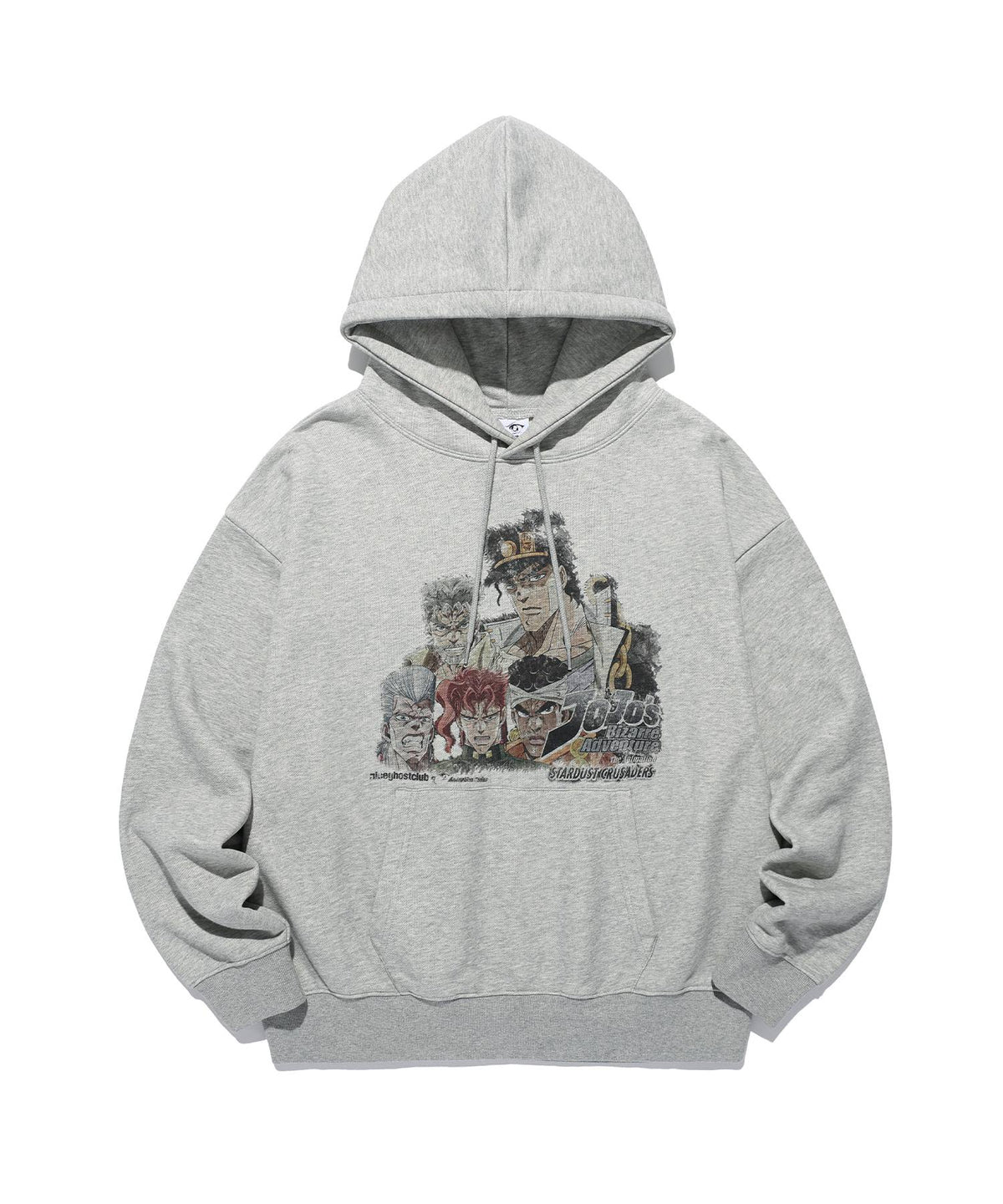 【niceghostclub】jojo's stardust crusaders hoodie [ gray ]