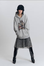 【niceghostclub】jojo's stardust crusaders hoodie [ gray ]