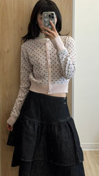 【SCULPTOR】Polka Dot Cardigan - 3 colors