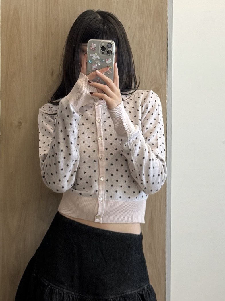 【SCULPTOR】Polka Dot Cardigan - 3 colors