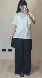 花邊袖寬鬆上衣