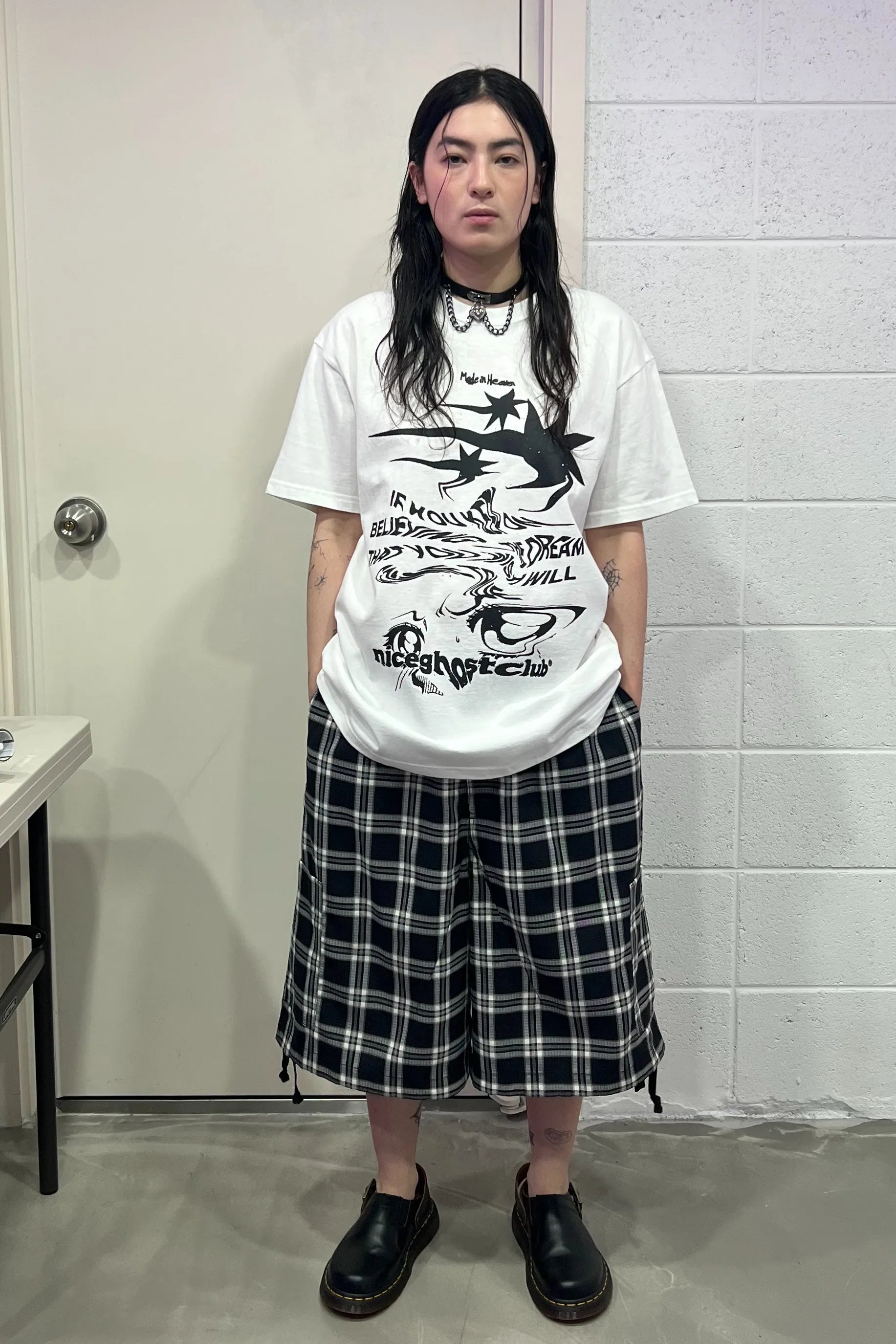 【niceghostclub】tornado logo tee [Black / White]